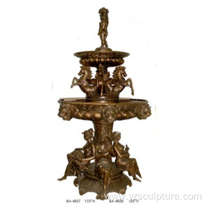 Outdoor Bronze Water Garden Fountain With Ladies